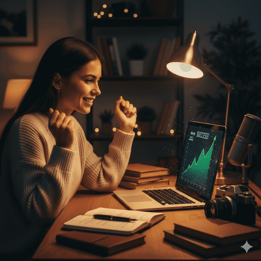 Infographic showing SEO for content creators strategy.