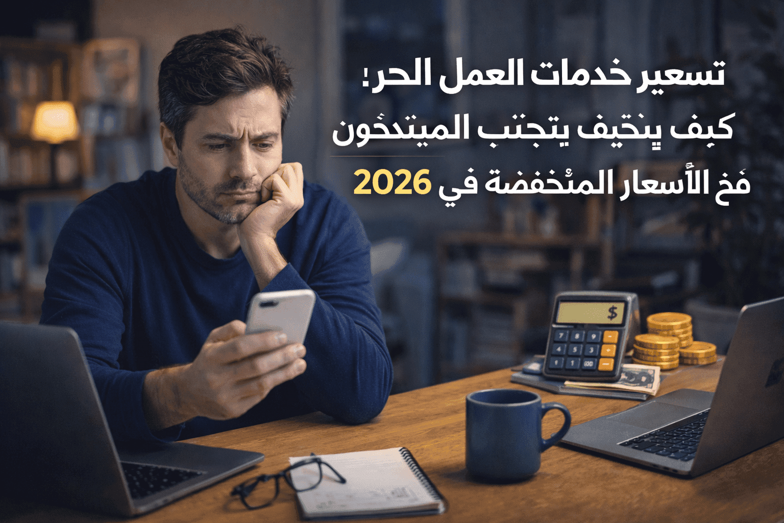تسعير خدمات العمل الحر: كيف يتجنب المبتدئون فخ الأسعار المنخفضة في 2026